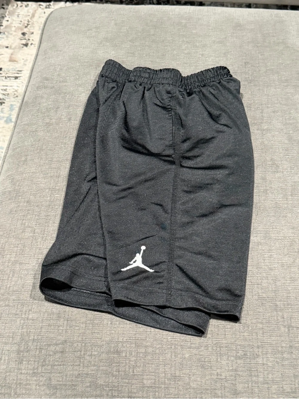 Jordan Black Shorts with White Jumpman Logo